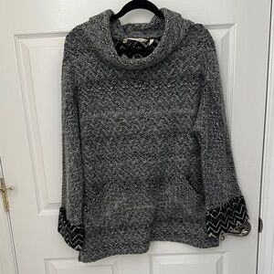 Soft Surroundings cowl neck sweater.
